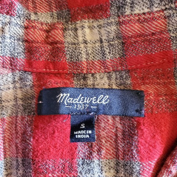 Madewell Ex-Boyfriend Shirt in Fairfax Plaid Size Small - Picture 9 of 13